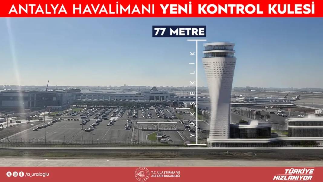 Antalya Havalimanı’na 77 Metrelik Yeni Kule 2
